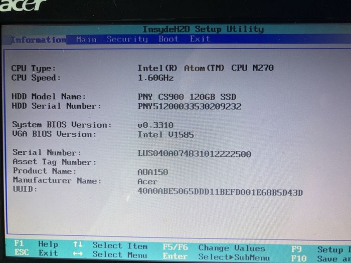 Acer Aspire One Netbook