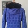 Vintage 1970s 1960s hippie psychedelic purple blue maxi coat with hood Made in Ireland Irish design whimsygoth Image 5