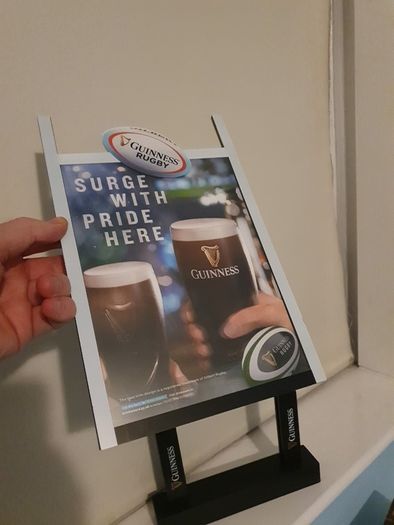 Guinness menu (wooden heavy duty)