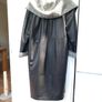 "Erre" Genuine Leather Coat Black.  Fully Lined  With Mohair/Wool/Acry.  Made in Italy Image 7