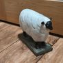 Sheep / Lamb Ornament Folk Art Sculptured Rustic Image 6
