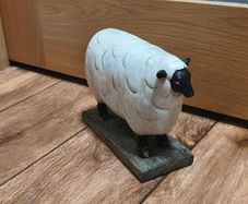 Sheep / Lamb Ornament Folk Art Sculptured Rustic