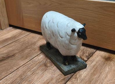 Sheep / Lamb Ornament Folk Art Sculptured Rustic