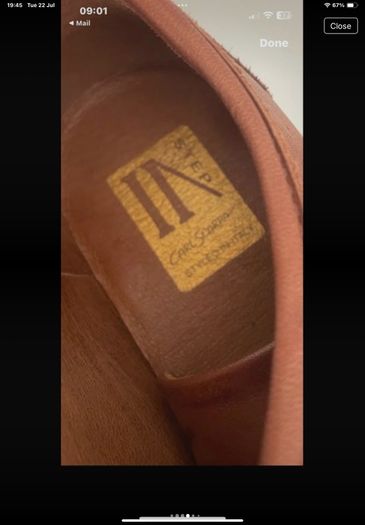 trainers  Carl scarpa tan leather trainers size 40