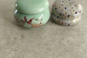 Mini Ceramic Sealed Jar and onther matel -  Powder Holder, Rouge or Pill Storage