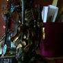 A fine bronze of a samurai signed  MIYAO Image 8