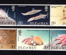 1994 Isle of Man Europa Discoveries of Edward Forbes (marine biologist) Commemorative Stamp Mint Never Hinged (MNH).