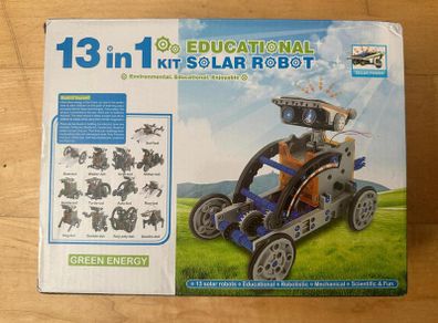 BNIP SIMPIM Educational Solar Robot Kit 13 In 1 Green Energy Age 8+