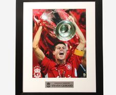 Steven Gerrard signed Frame