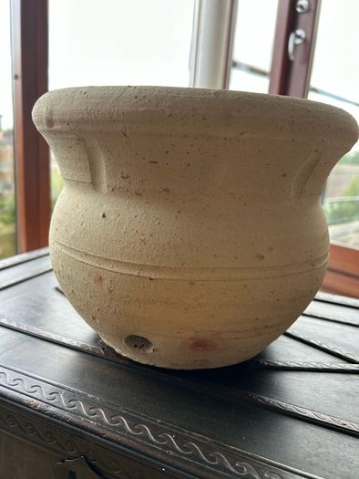 Rustic clay pot