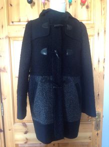 Redherring Size 8 Black / Grey Jacket with a Hood