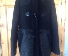 Redherring Size 8 Black / Grey Jacket with a Hood