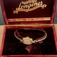 Vintage Ladies Longines Watch 1940s Era With Original Period Longines Box