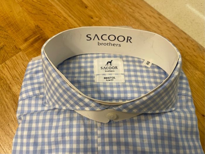 Mens shirt Sacoor Brothers brand new - size 15 | slim fit