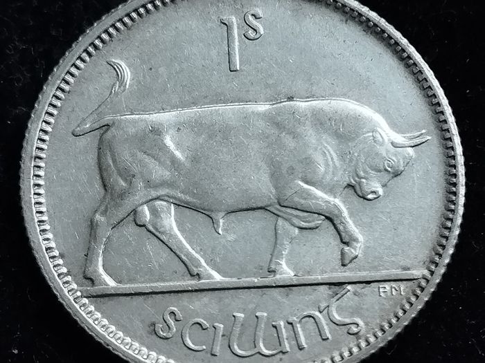 Ireland - 1928 - Shilling - Bull - Silver - KM.6 - [2754]
