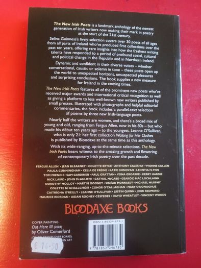 The New Irish Poets/ Selina Guinness/2004/ 1st edition