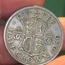 1950 Half Crown UK George VI Image 2