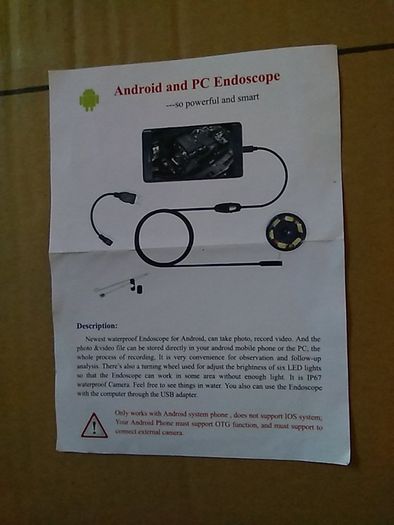 Android Phone/Laptop Endoscope