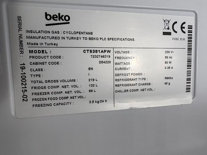 Beko Fridge Freezer