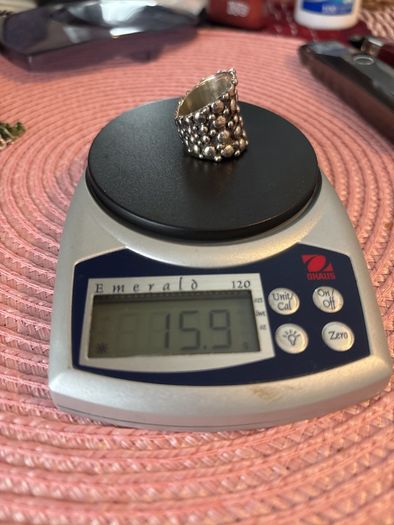 silver heavy ring