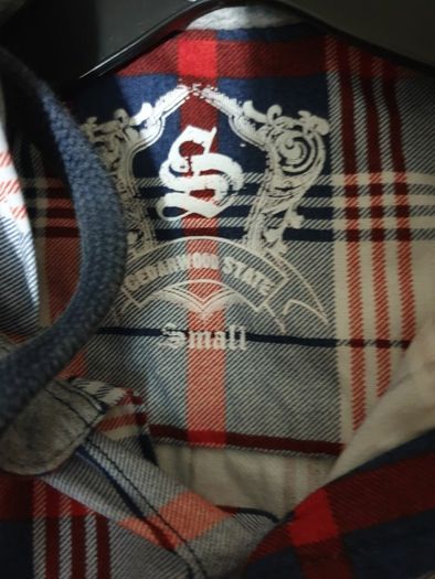 cedarwood state red blue white grey long sleeve shirt with hoodie