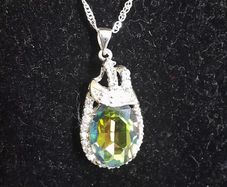 Sterling Silver Gem Pendant