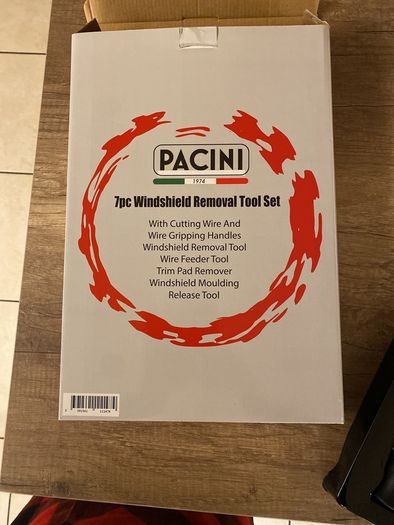 Windshield removal tool set.