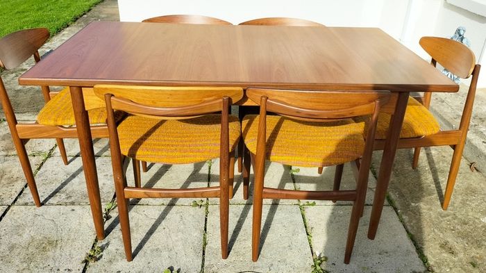 Mid Century Vintage G Plan Kofod Larsen Danish Range Dining Set