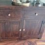 solid oak cabinet/sideboard  coffee table and side tables  for sale Image 2