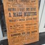 1891 antique original Labourers union poster Image 5