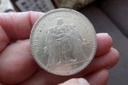 France 1873 A.5 Francs.90% Silver. Good very Fine.