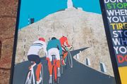 cycling framed posters
