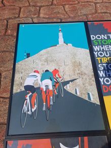 cycling framed posters