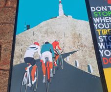 cycling framed posters