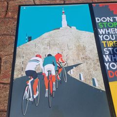 cycling framed posters