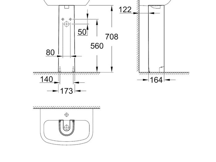 Full Pedestal Basin