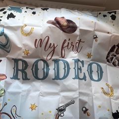 My first rodeo large birthday backdrop