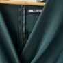 NEW Zara Forest Green Midi Dress - Size 12 / Size Large Image 3