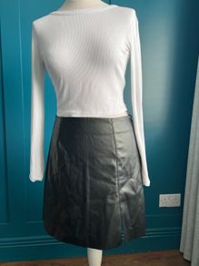 Noisy May faux leather skirt. Size M