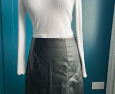 Noisy May faux leather skirt. Size M