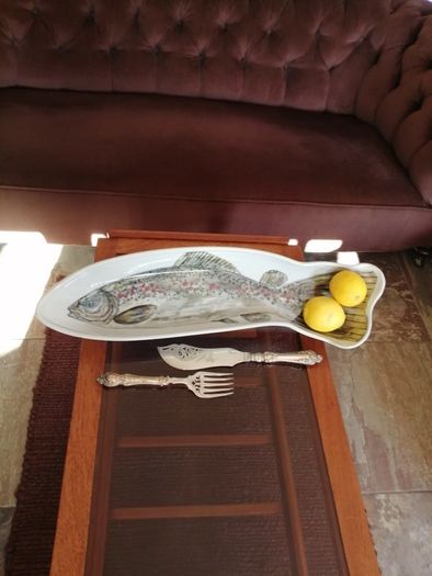 Highland Stoneware Scotland Salmon Dish