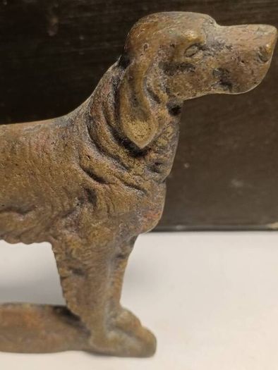 Early 20th Century Brass Retriever Dog
