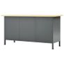 Workbench Black 160x60x85 cm Steel Image 6