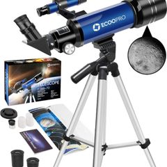 Telescopes for Kids Beginners,70mm Astronomy Refractor Telescope with Adjustable Tripod Portable Scope for Adult Children (FREE POSTAGE)