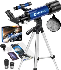 Telescopes for Kids Beginners,70mm Astronomy Refractor Telescope with Adjustable Tripod Portable Scope for Adult Children (FREE POSTAGE)