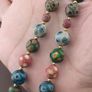 Ancient Gabri Thousand Eyes Glass Beads Necklace 26inches Image 6
