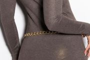 sweater with chain-lacing  fits xs-s -m