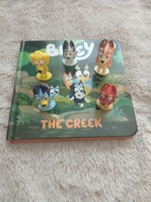 Bluey book and figures
