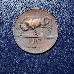 South african 2 cent coin- Legends in Afrikaans