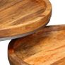 Side Table Set 2 Pieces Solid Mango Wood Image 4
